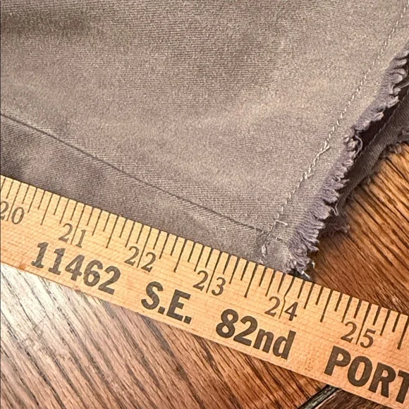 POL Patchwork Distressed Cotton Cropped Pants Boho Lagenlook Size M - Picture 12 of 16